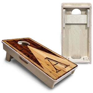 Wooden Triangle Letter - Mini or Vacation Size Cornhole Boards by Cornhole Solutions, custom cornhole board detail photo 6