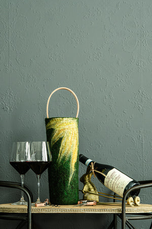 The Leah handcrafted wool wine carrier by Comfy Bear Home - additional view 2