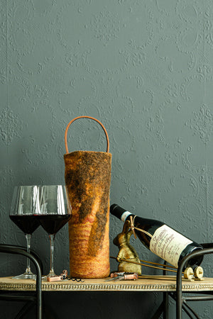 The Leah handcrafted wool wine carrier by Comfy Bear Home - additional view 2