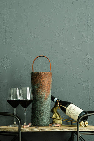 The Leah handcrafted wool wine carrier by Comfy Bear Home - additional view 2