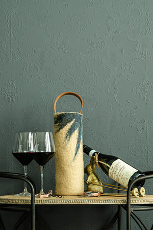 The Leah handcrafted wool wine carrier by Comfy Bear Home - additional view 2