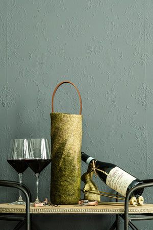 The Leah handcrafted wool wine carrier by Comfy Bear Home - additional view 2