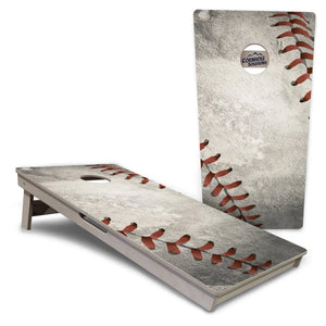 Worn Baseball Cornhole Boards - Professional Tournament Series by Cornhole Solutions, custom cornhole board detail photo 4