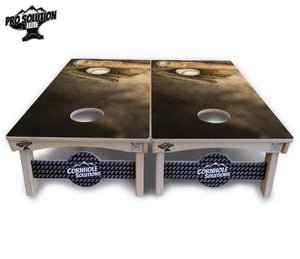 Worn Baseball & Glove Cornhole Boards - Pro Solution Elite Series Cornhole Solutions