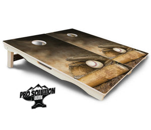 Worn Baseball & Glove Cornhole Boards - Pro Solution Elite Series Cornhole Solutions