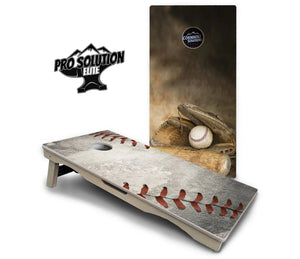 Worn Baseball & Glove Cornhole Boards - Pro Solution Elite Series Cornhole Solutions