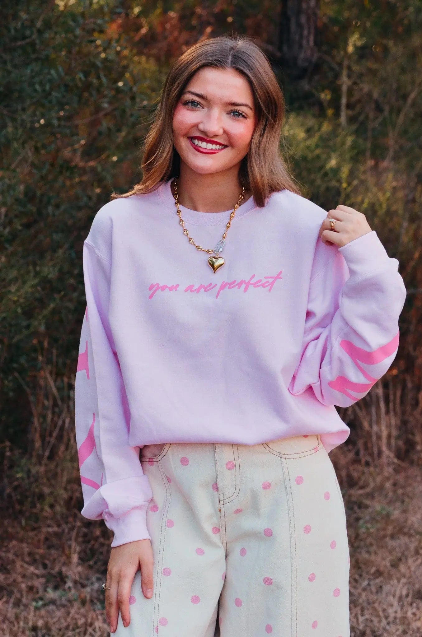 Worthy Light Pink Sweatshirt Southern Bliss Company