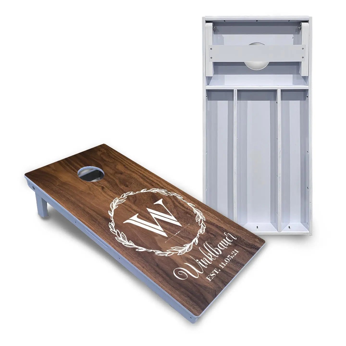 Wreath Cornhole Boards - All Weather Series Cornhole Solutions