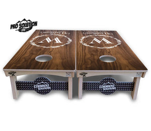 Wreath Cornhole Boards - Pro Solution Lite Series by Cornhole Solutions, custom cornhole board detail photo 3