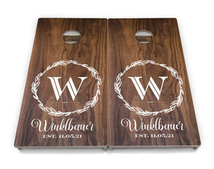 Wreath Design Cornhole Boards - Professional Tournament Series by Cornhole Solutions, Southern home decor detail photo 4