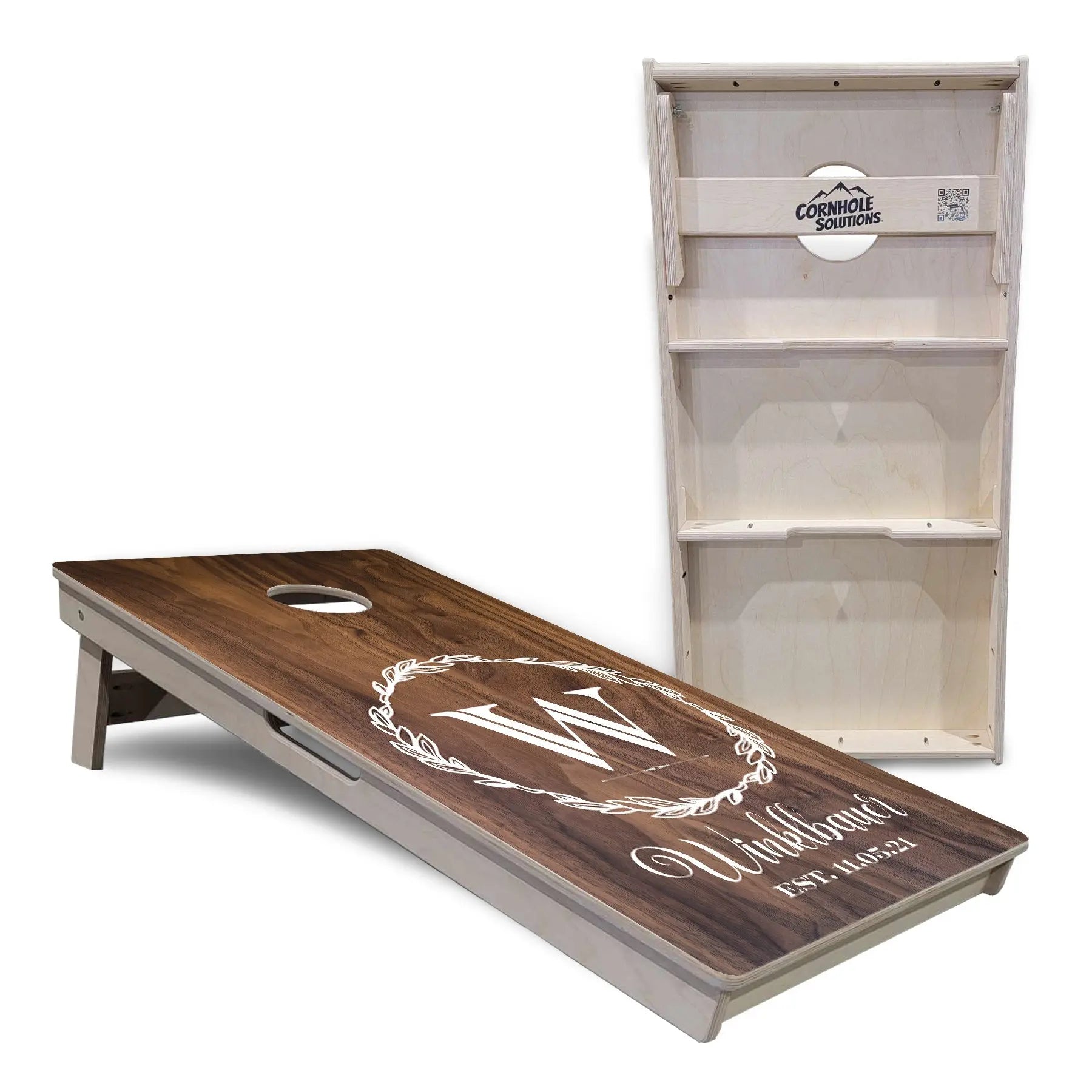 Wreath Design Cornhole Boards - Professional Tournament Series by Cornhole Solutions, Southern home decor detail photo 5