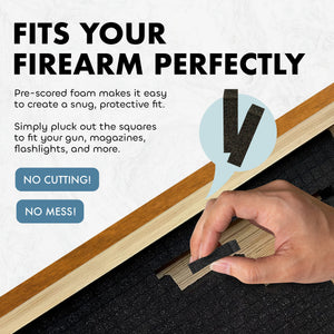 Wolf Wall Art Gun Concealment Furniture - Handcrafted Wooden Gun Cabinets - Gun Shelf Hidden Storage for Rifles, Shotguns, & Handguns - Quick Access Hidden Wall Safe (Extra Large)
