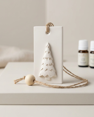 Christmas tree hanging diffuser stone by Believe Candle – product view 1