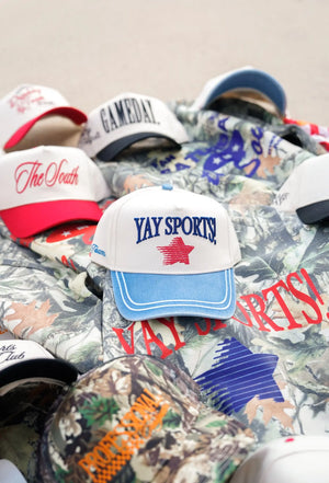 Yay Sports! - Denim Vintage Trucker Hat by KenzKustomz, Southern lifestyle apparel detail photo 10