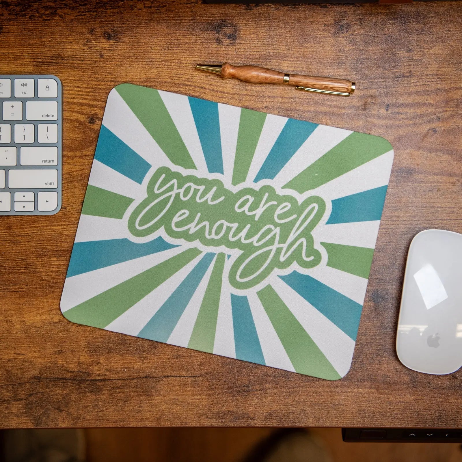 You Are Enough - Mouse Pad by Still Magnolia, mouse pads detail photo 3