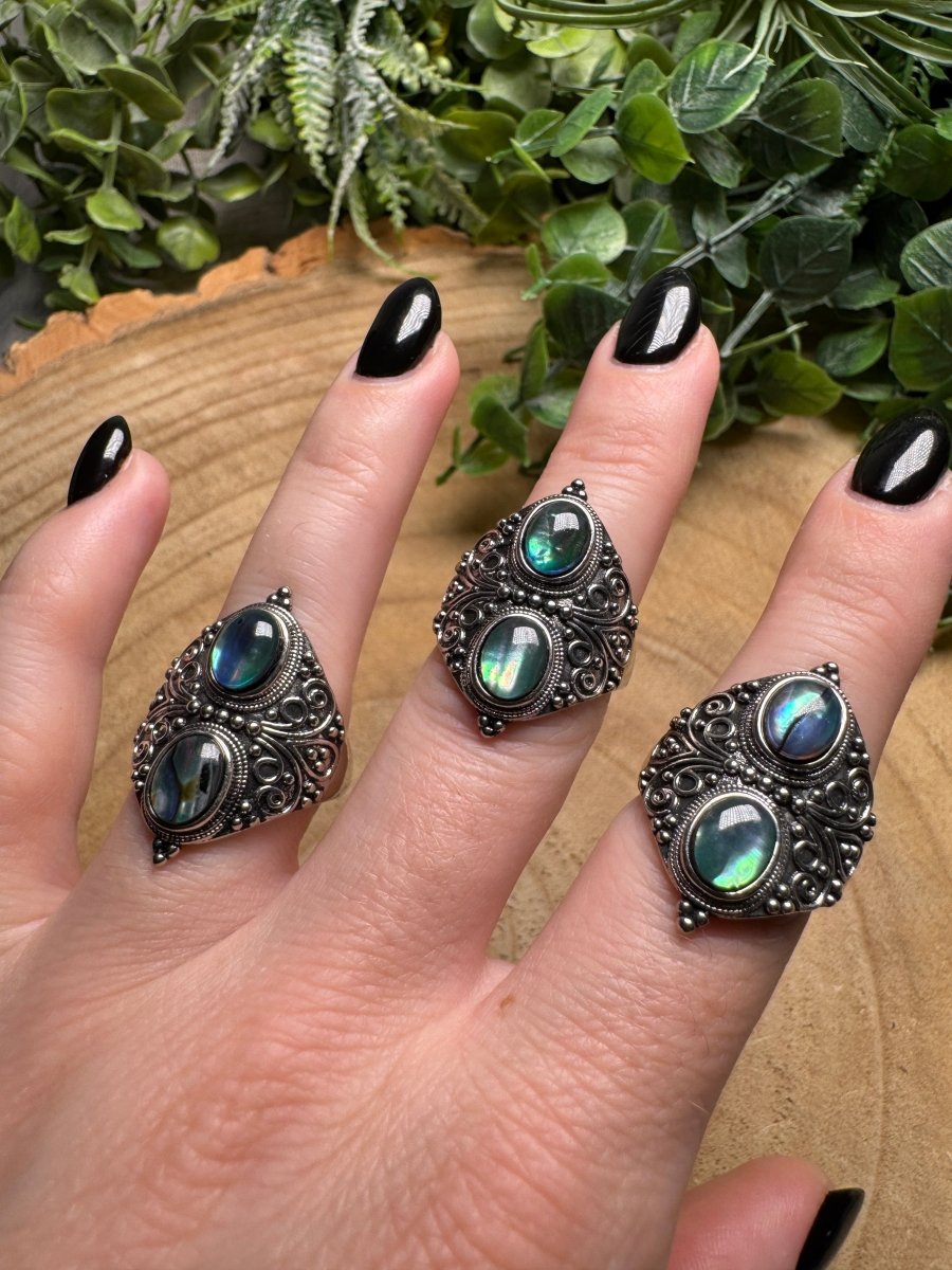 Abalone Shell Ring Adjustable