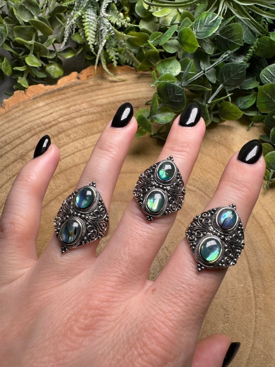 Abalone Shell Ring Adjustable