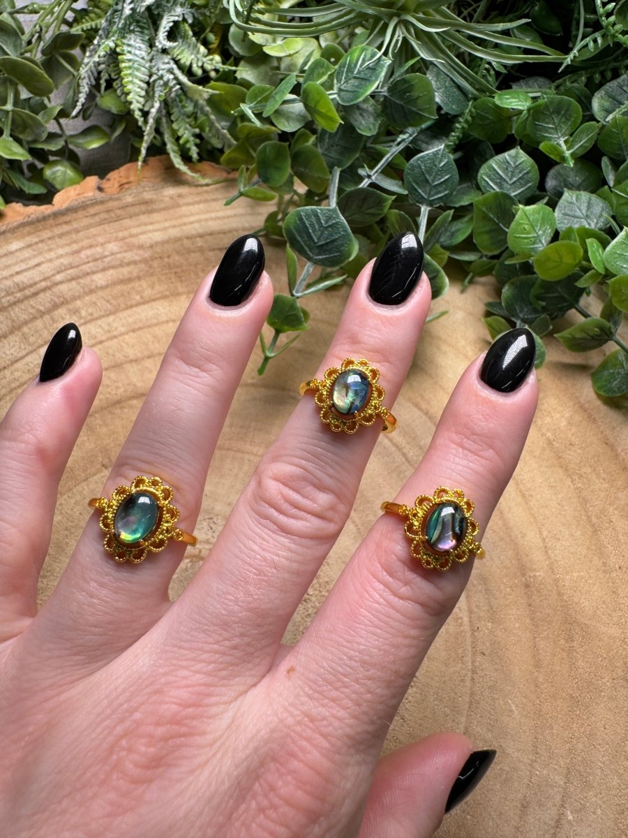 Abalone Shell Ring Adjustable