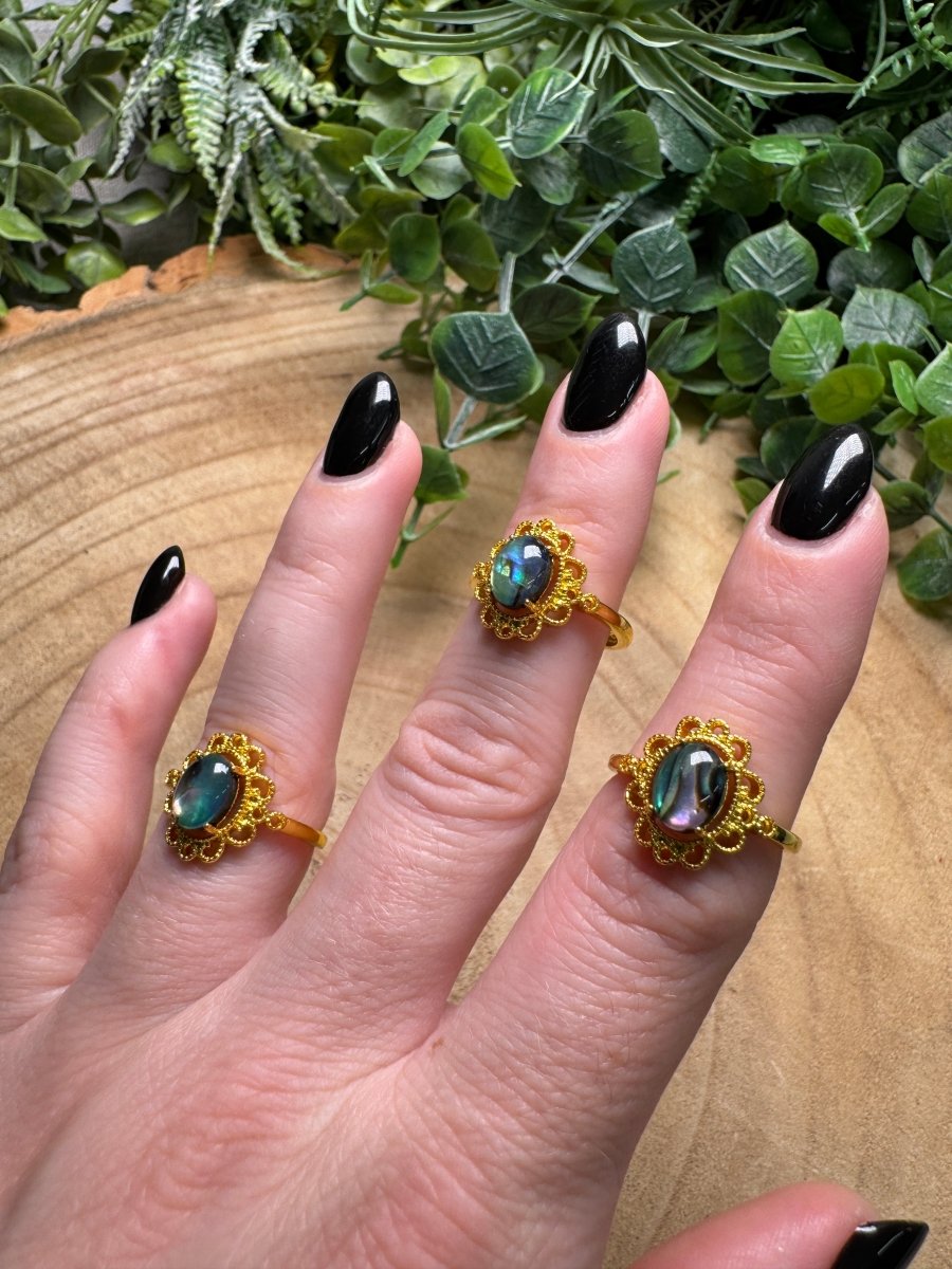 Abalone Shell Ring Adjustable