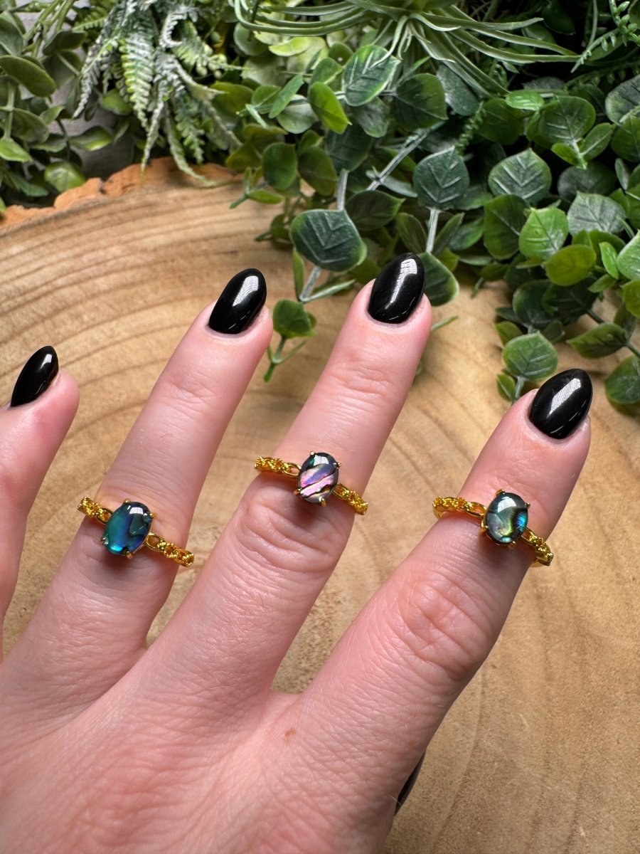 Abalone Shell Ring Adjustable
