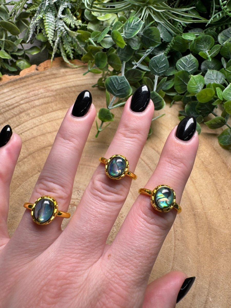 Abalone Shell Ring Adjustable