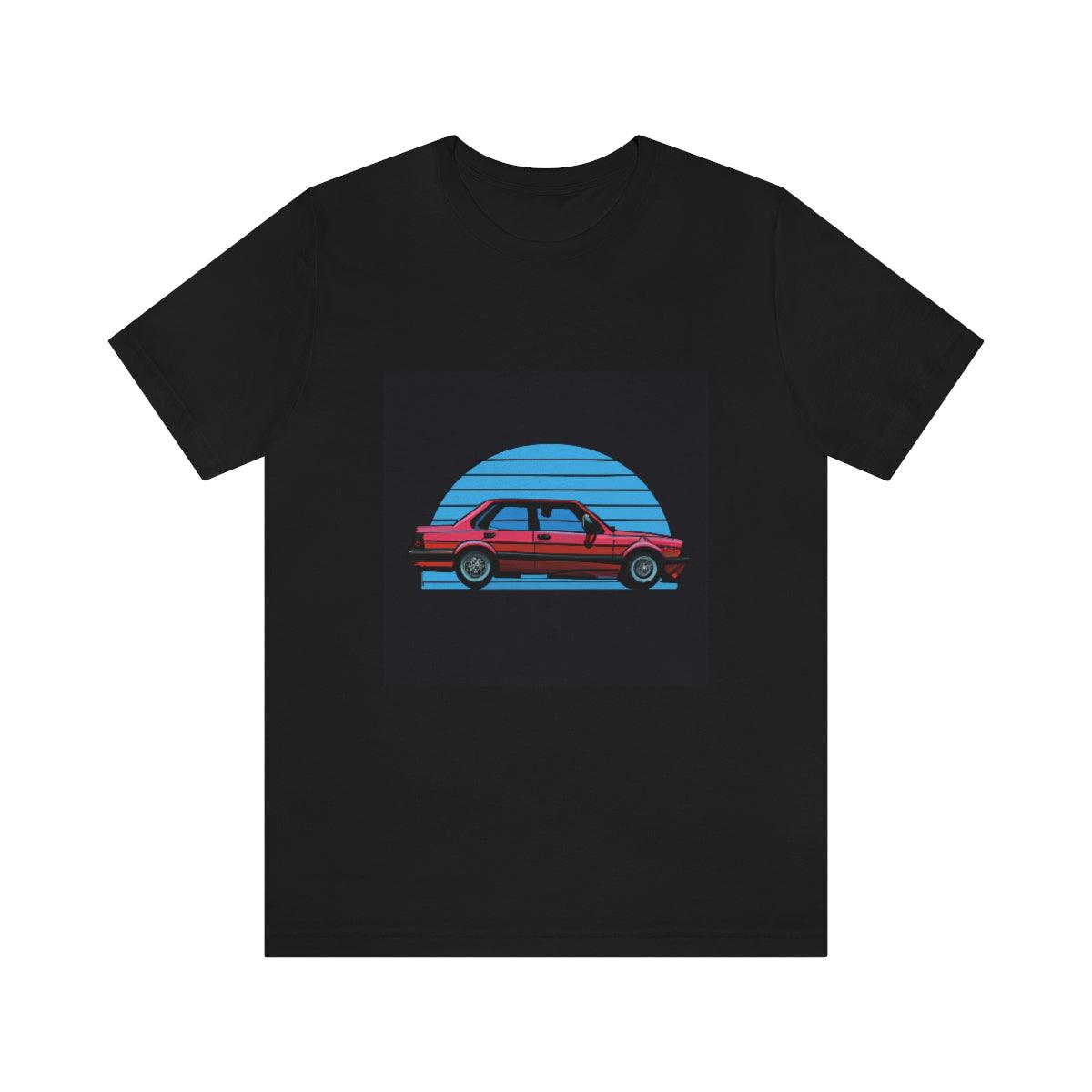 vintage style e30 4 door tshirt