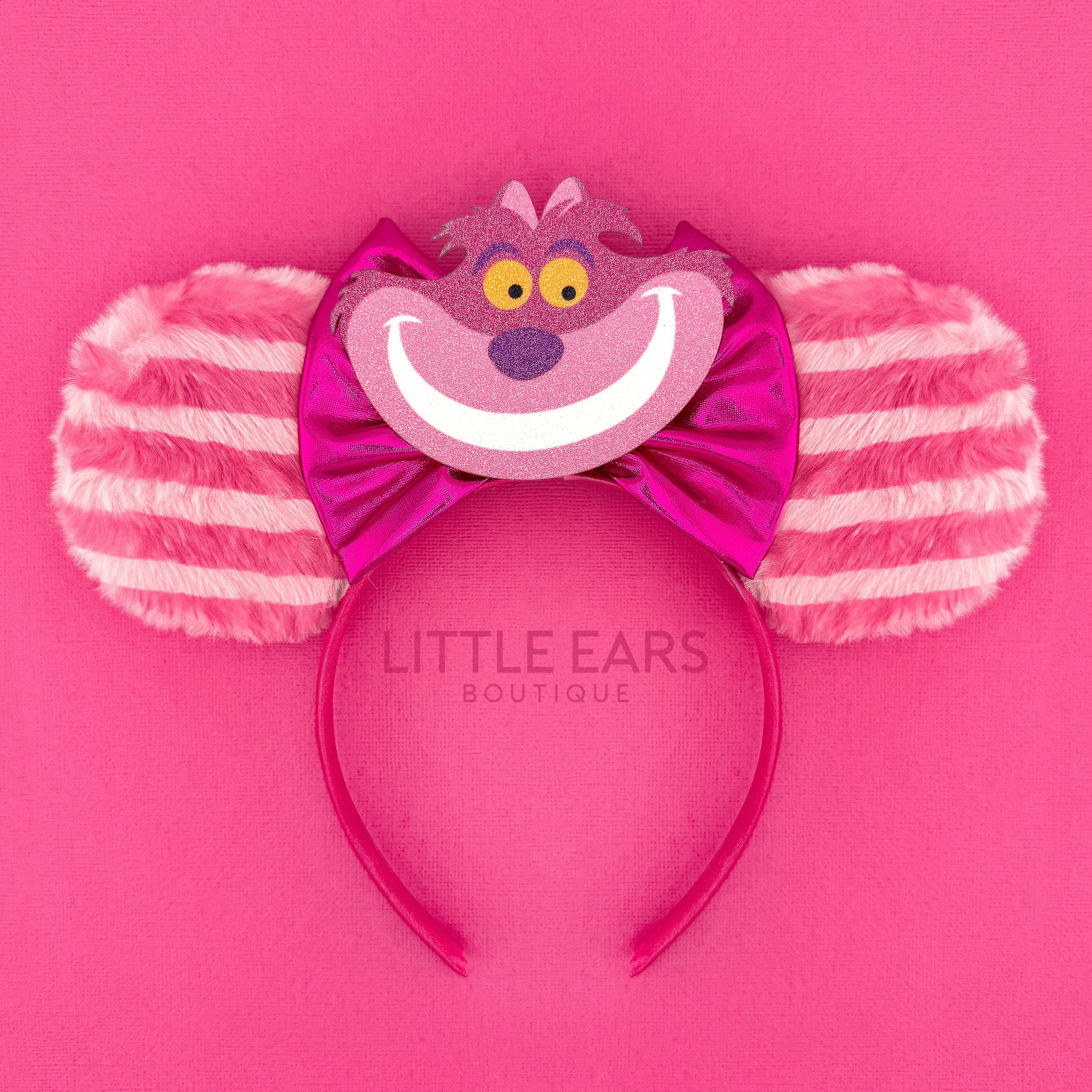 Cheshire Cat inspired handmade theme park ears by Little Ears Boutique