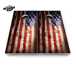 American Flag Cornhole Boards - Pro Solution Lite Series by Cornhole Solutions, custom cornhole board detail photo 3