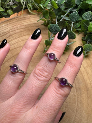 Amethyst Ring Adjustable
