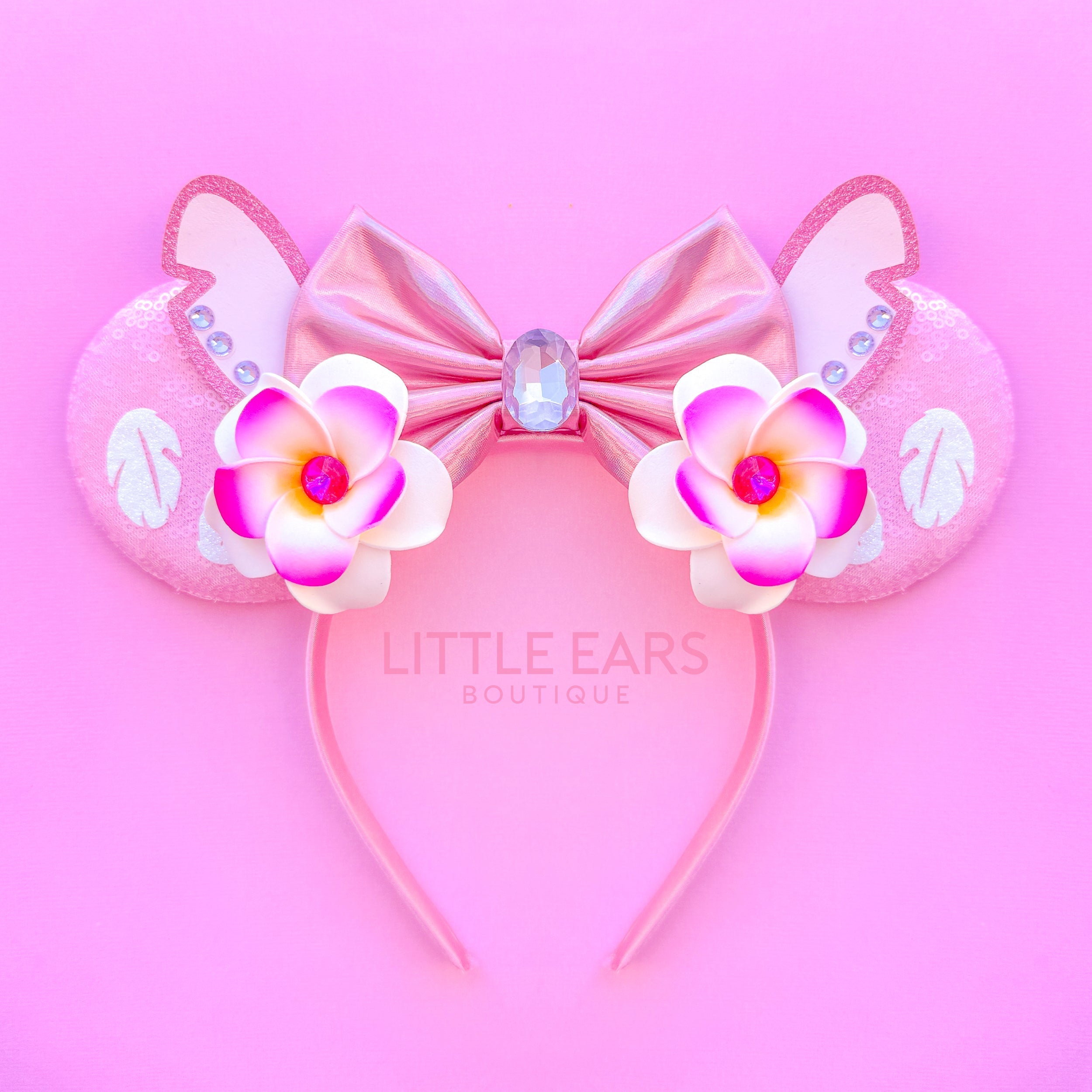 Angel inspired handmade theme park ears by Little Ears Boutique