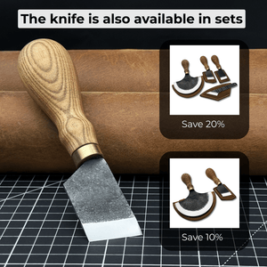 Angled Leather Skiving Knife, 3 cm (1.18 inches)