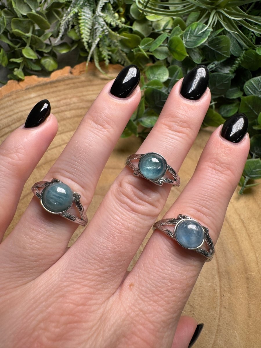 Aquamarine Ring Adjustable