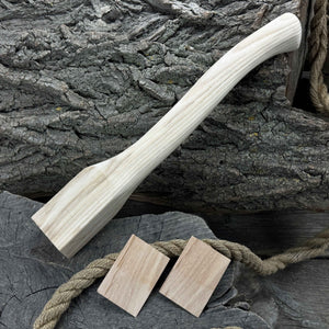 Ash Wood Axe Handle with Red Oak Wedges, 41.5 cm (16.3 in)