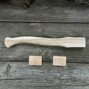 Ash Wood Axe Handle with Red Oak Wedges, 42 cm (16.54 in)