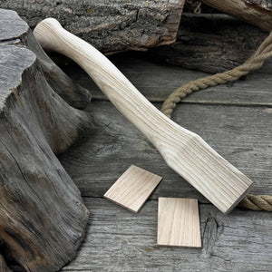 Ash Wood Axe Handle with Red Oak Wedges, 42 cm (16.54 in)