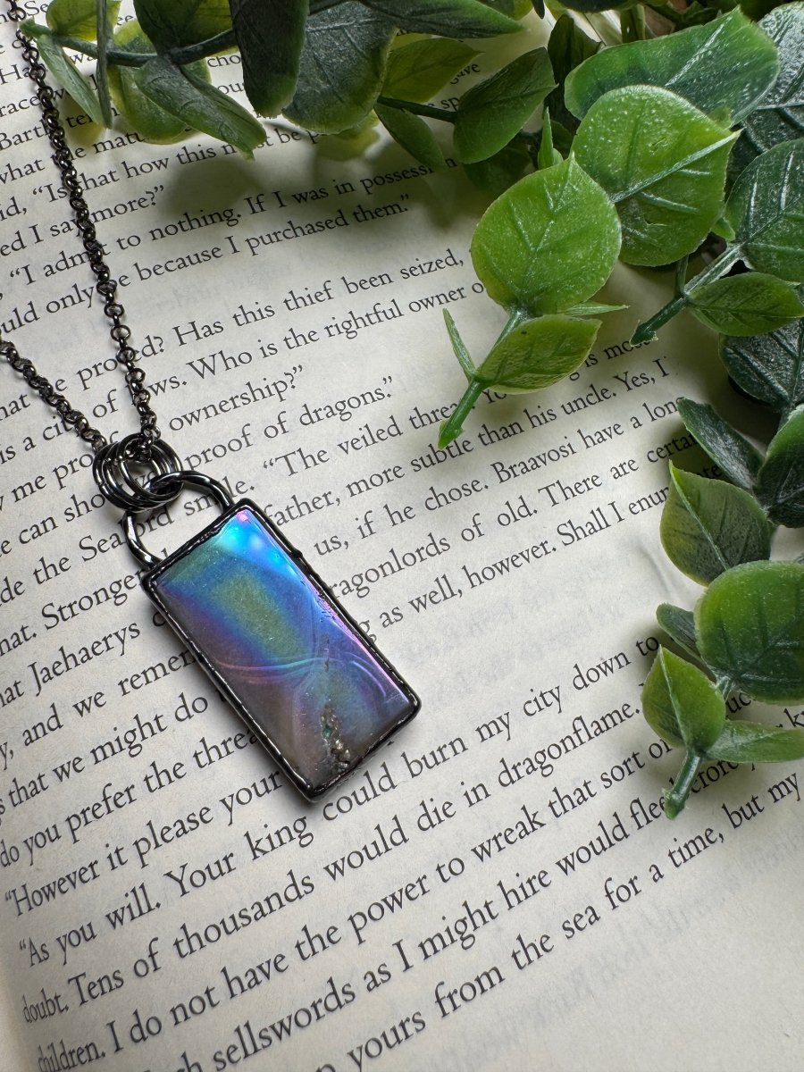 Aura Druzy Agate Necklace