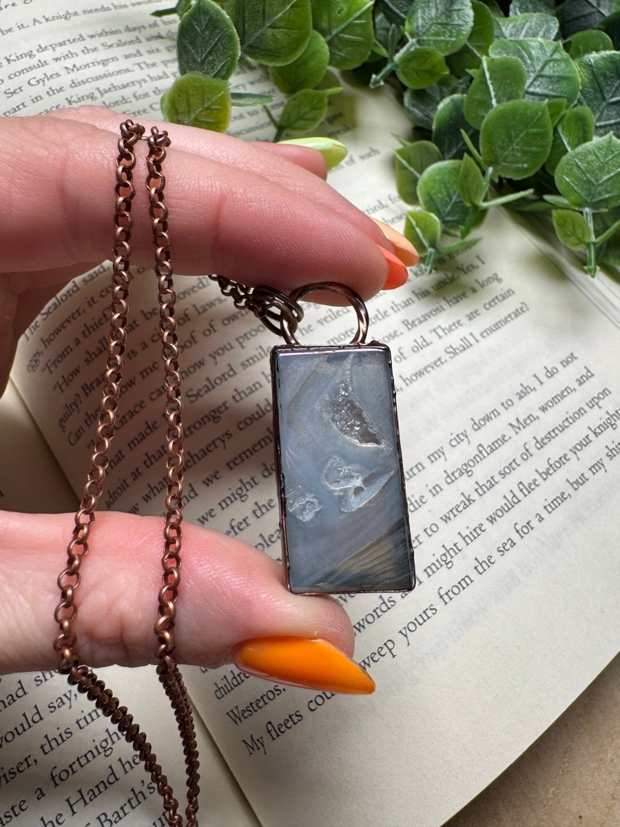 Aura Druzy Agate Necklace