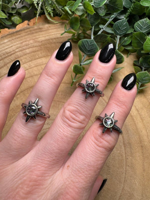 Aura Glass Star Ring Adjustable