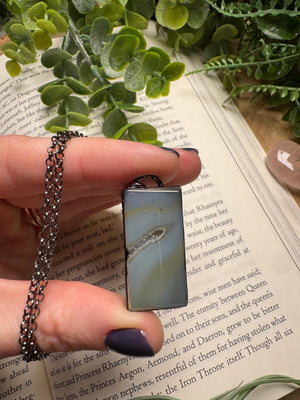 Aura Plated Druzy Agate Necklace