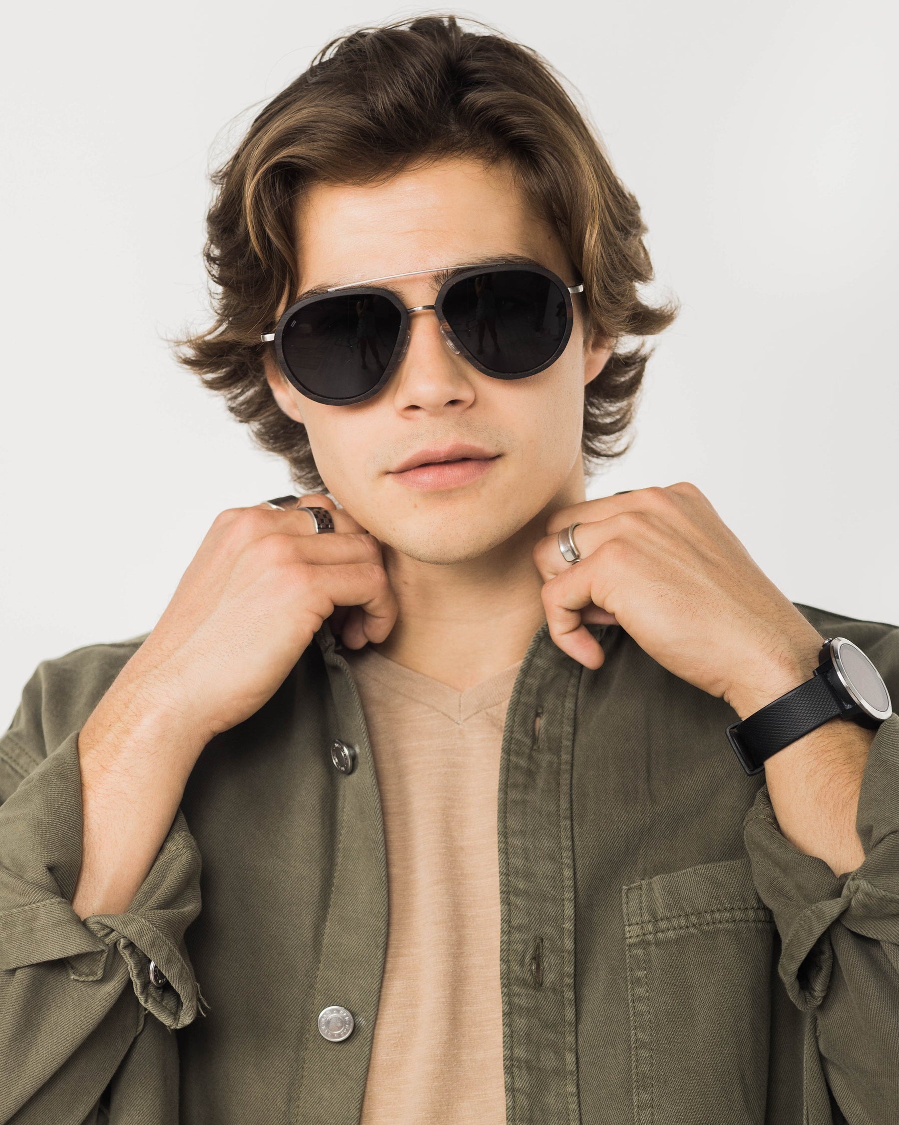Aventura - Metal & Wood Sunglasses