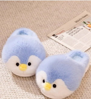 Fuzzy Penguin Plush Slippers — Cute Soft Furry Indoor House Shoes by The Mississippi Mermaid Mercantile - view 20