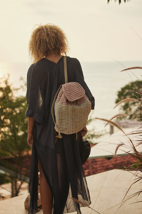 Rope Backpack handwoven rope bag by Nomadic State of Mind