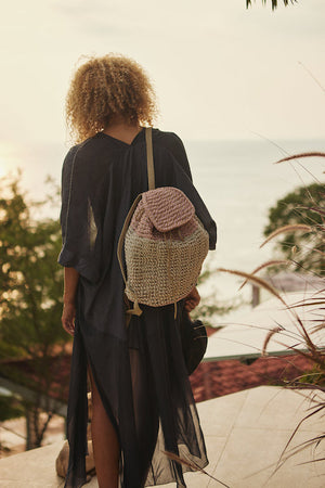 Rope Backpack handwoven rope bag by Nomadic State of Mind
