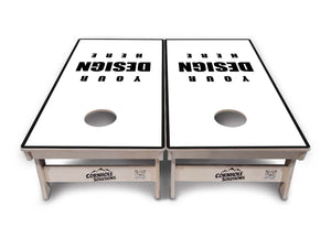 Complete Tournament Cornhole Bundle - Boards, Bags & Carrying Case - Custom