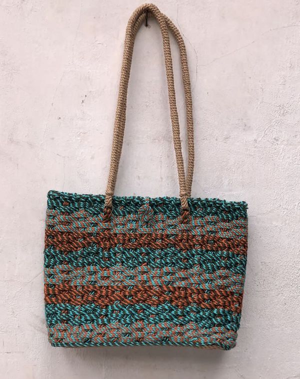 Travel Bag handwoven rope bag by Nomadic State of Mind, view 3