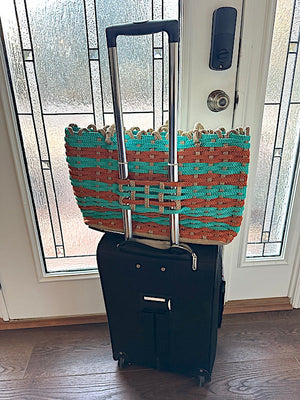 Travel Bag handwoven rope bag by Nomadic State of Mind, view 6