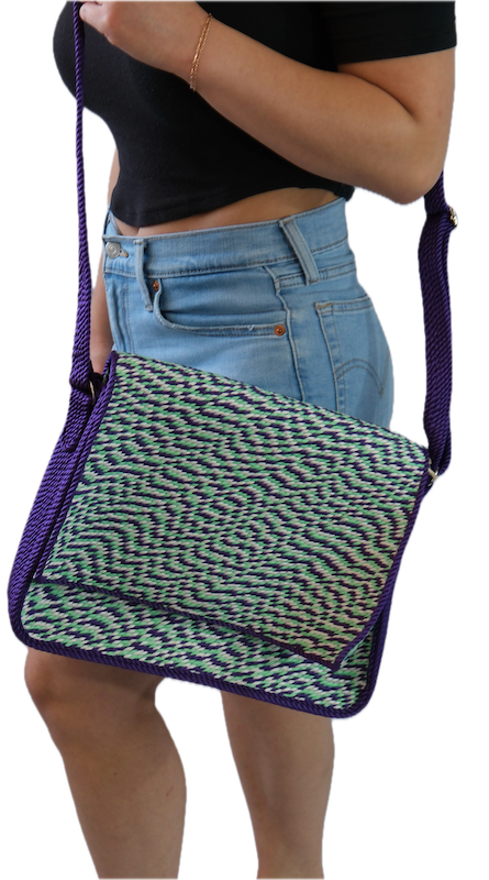 Square Bag handwoven rope bag by Nomadic State of Mind, view 11