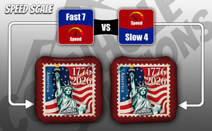 American Stamp Designs - Pro Style REC Cornhole Bags – Regulation 6"x6" – Full Set of 8