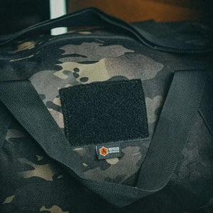 Barrel Duffle Bag 500D by Recycled Firefighter, handmade leather goods detail photo 7