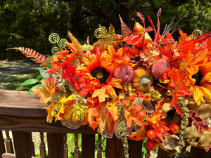 Fall Sunflower Pumpkin Centerpiece | Autumn Arrangement by Bouge Creations, view 7